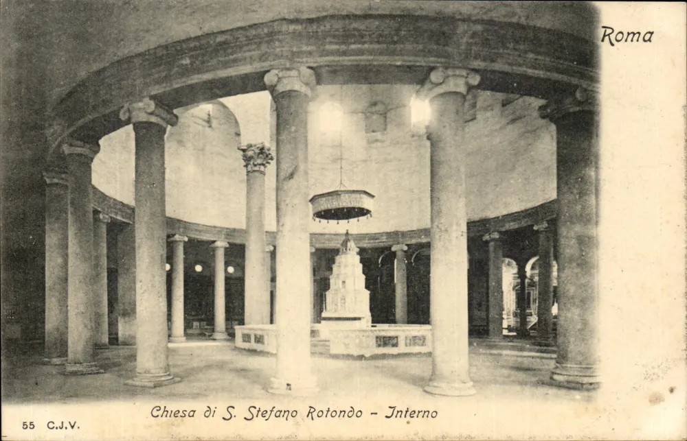 Kirche S. Stefano Rotondo - Innenraum — Rom — C.J.V. n° 55 - Vorderseite