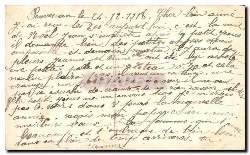 Frau im Mantel — Frohe Neujahr — La Favorite, n° 60 - Rückseite