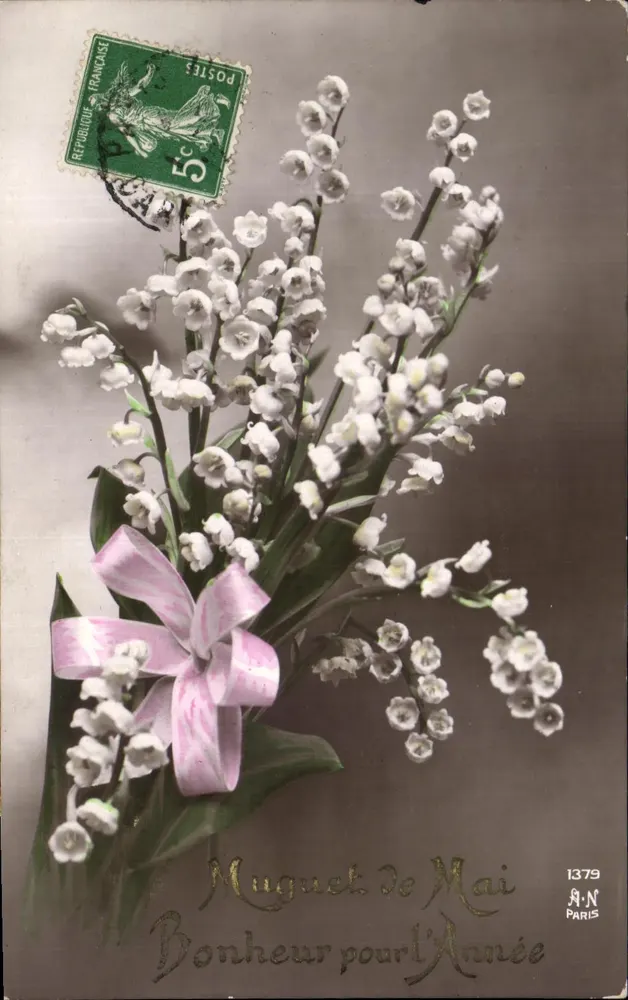 Muguet de Mai — Glück für das Jahr — A.N. Paris, n°1379 - Vorderseite