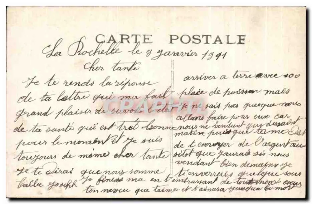 Frau in Pelz mit Eberesche — Frohe Weihnachten — B.B.M. n° 83 - Rückseite