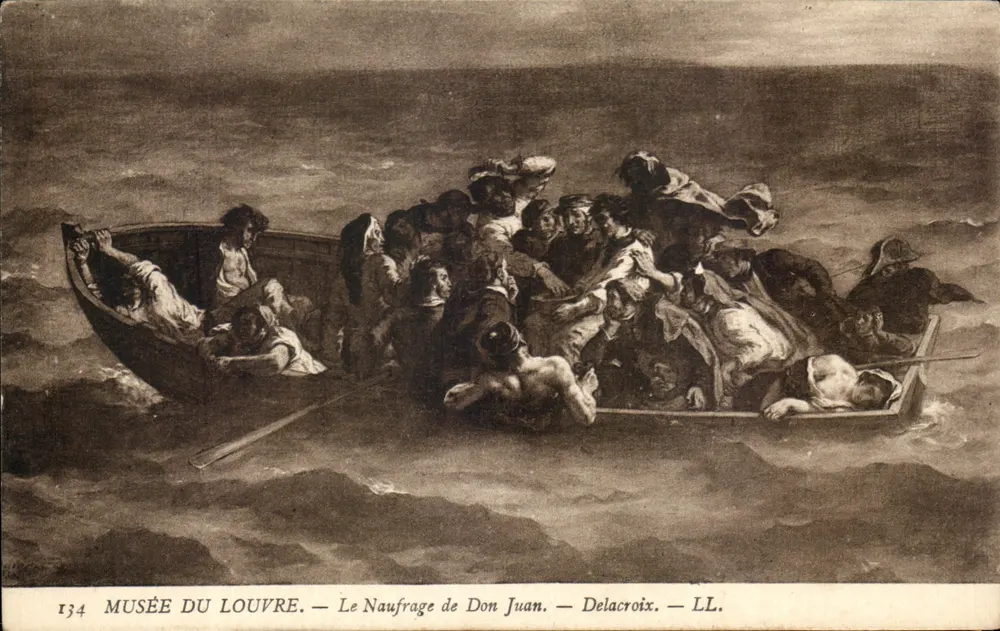 Der Schiffbruch des Don Juan — Musée du Louvre — Delacroix — LL. — n° 134 - Vorderseite