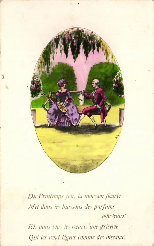Schöner Frühling — Gedicht — Nr. 155 - Vorderseite