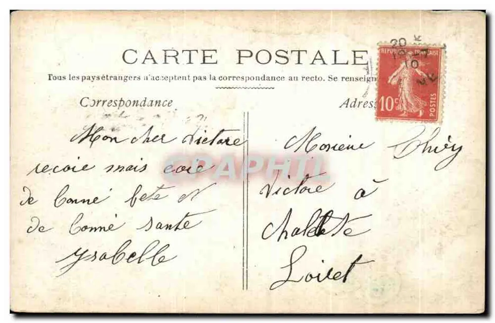 Frau in Rüschenkleid mit Blumenstrauß — Frohe Geburtstagsgrüße — A:N PARIS n°822 - Rückseite