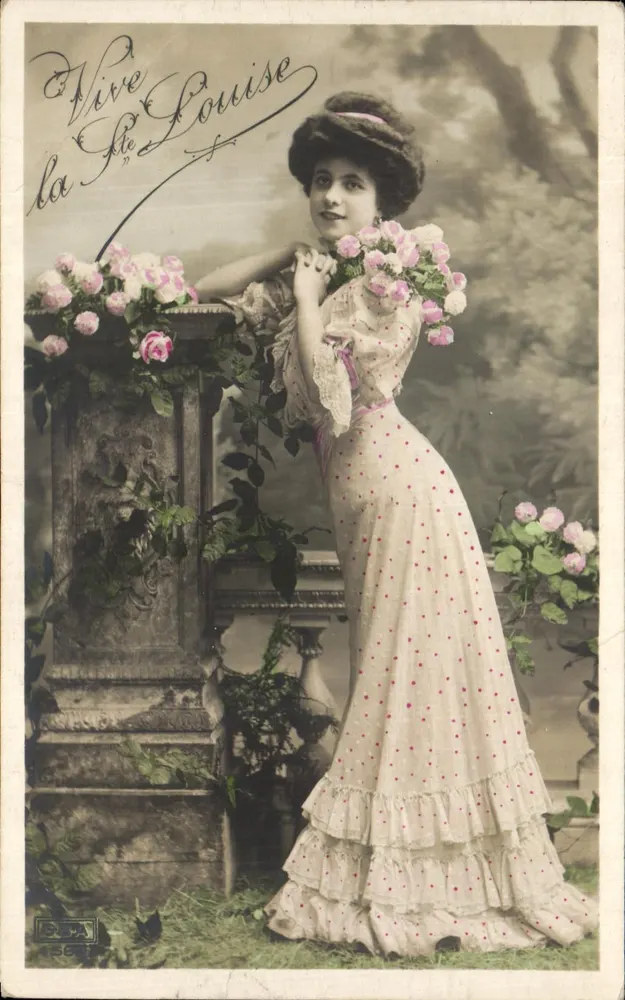 Frau in Kleid mit Punkten — Feier der Königin Louise — Verlag DEA, n° 567 - Vorderseite