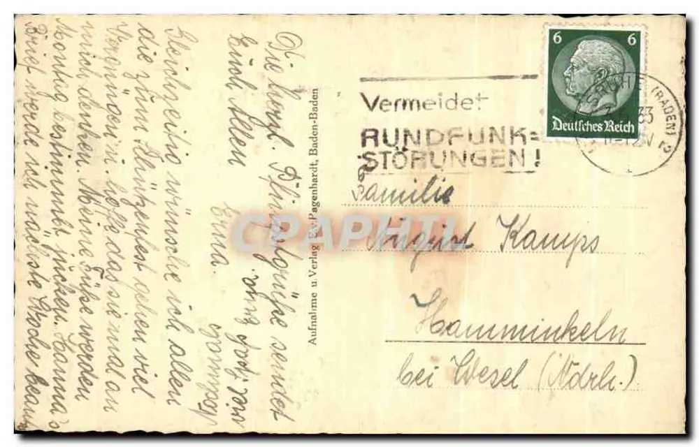 Pfingstfahrt! — S. v. Pagenhardt, 번호 123 - 뒷면