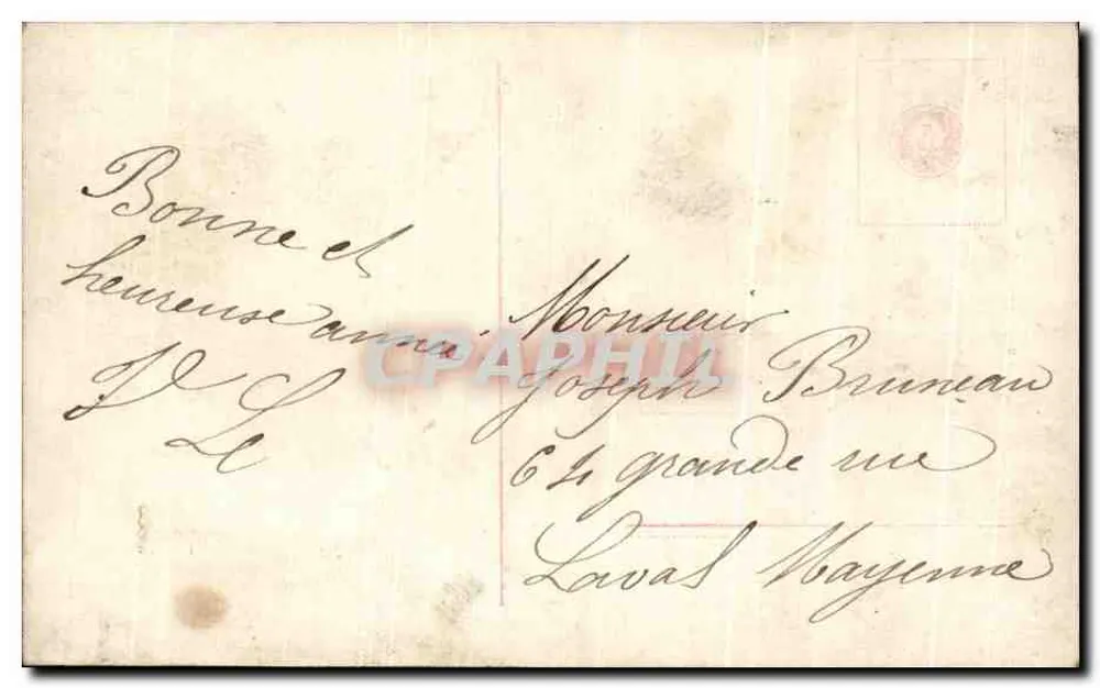 Junge Frau mit Efeukrone — Frohe Weihnachten — unbekannter Verlag, Nr. 1795/96 - Rückseite