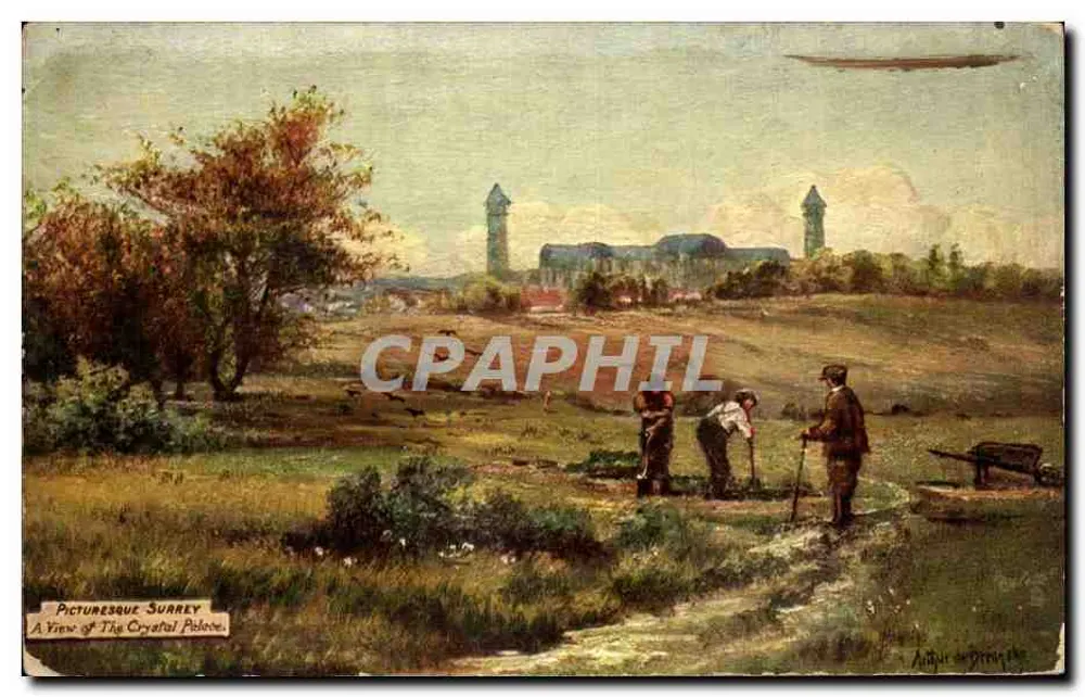 Crystal Palace — Ansicht von Surrey — Tuck's Postkarte n°7723 - Vorderseite