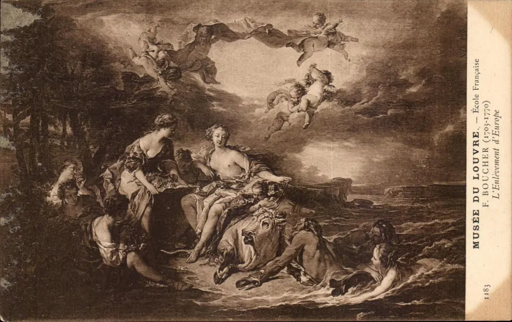 Die Entführung der Europa — Louvre-Museum — Französische Schule — F. Boucher (1703-1770) - Vorderseite