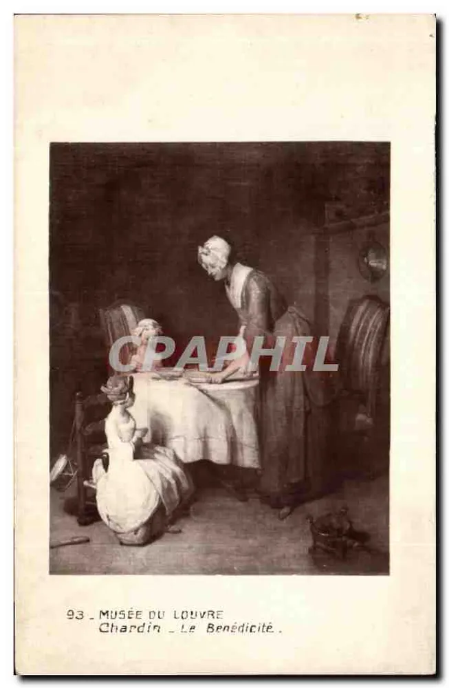 Louvre-Museum — Chardin, Die Benediktion — Edition des Musées Nationaux - Vorderseite