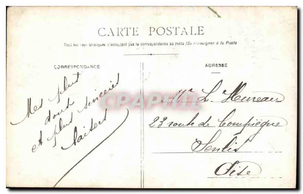 Femme en robe ornée tenant une carte — A&S 646 - Rückseite