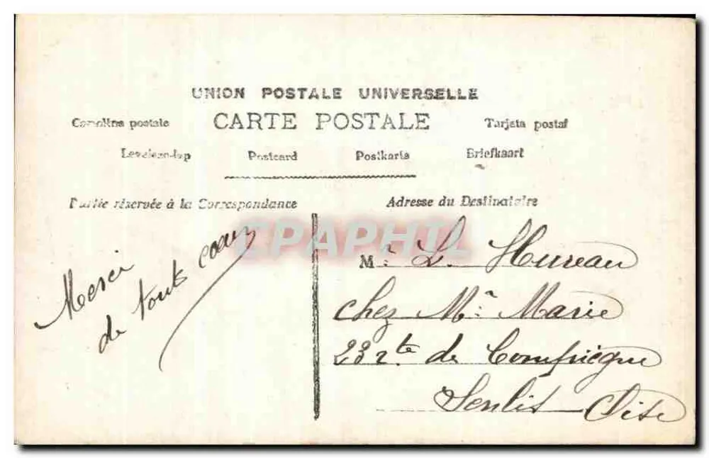 Lächelnde junge Frau — umgeben von Rosen — Verlag DOL n°181 - Rückseite