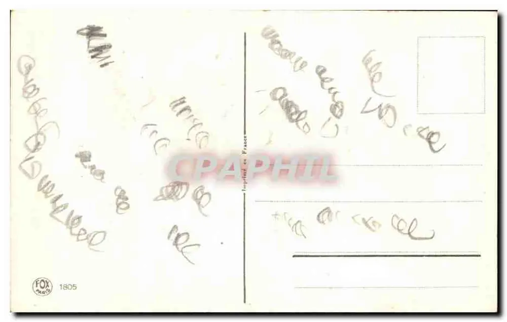 Bukiet róż — ilustracja — Fox & Cie, Paryż, nr 1805 - Rewers