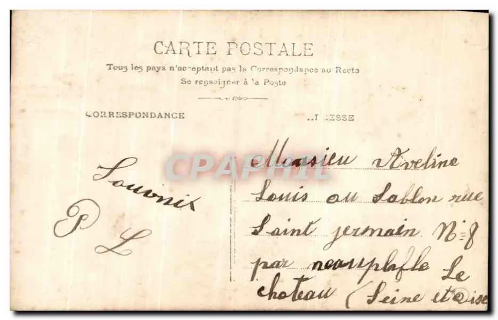 L'ADORÉE — Liebesszene — Lacroix Phot. / Croissy Paris - Rückseite