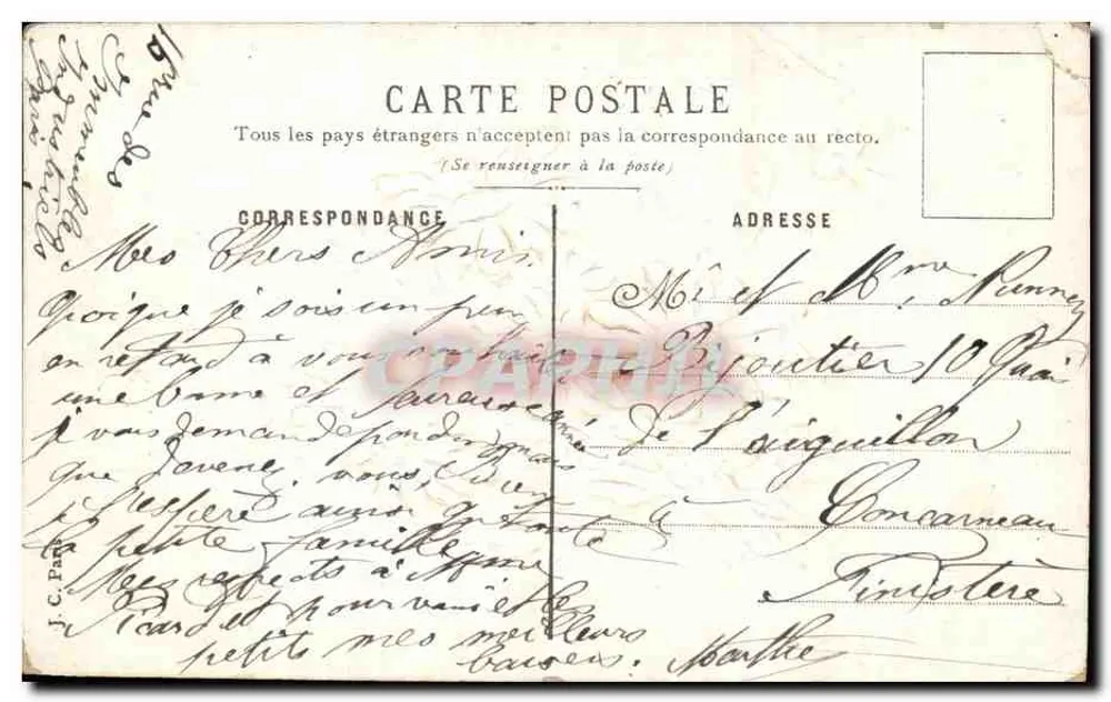 Bouquet de marguerites — éditeur Fleureuse Année - Verso