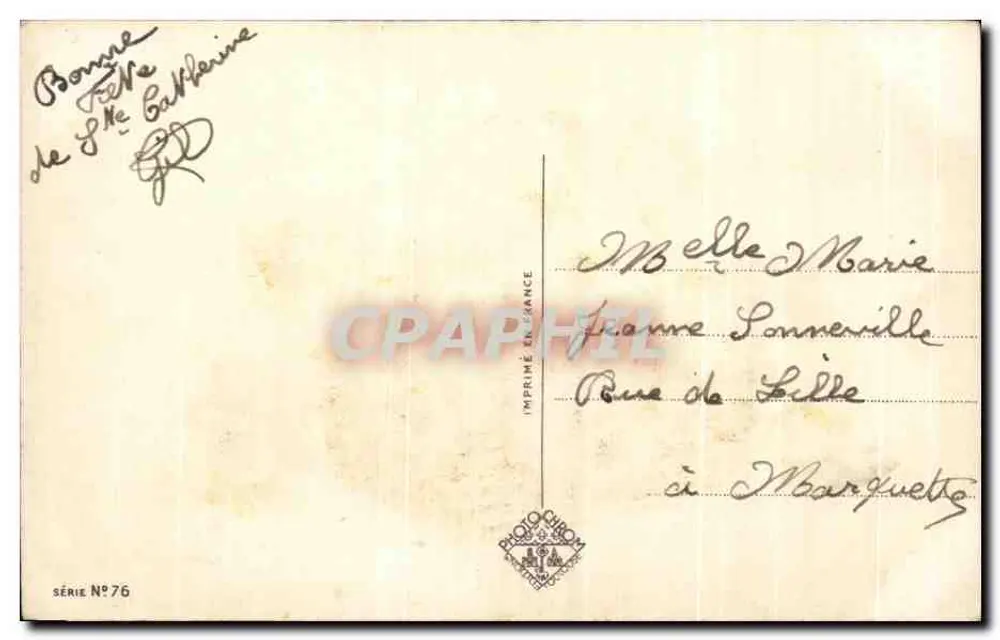 Cesto de pensamentos — Santa Catarina — Impressora de Santa Catarina - Verso