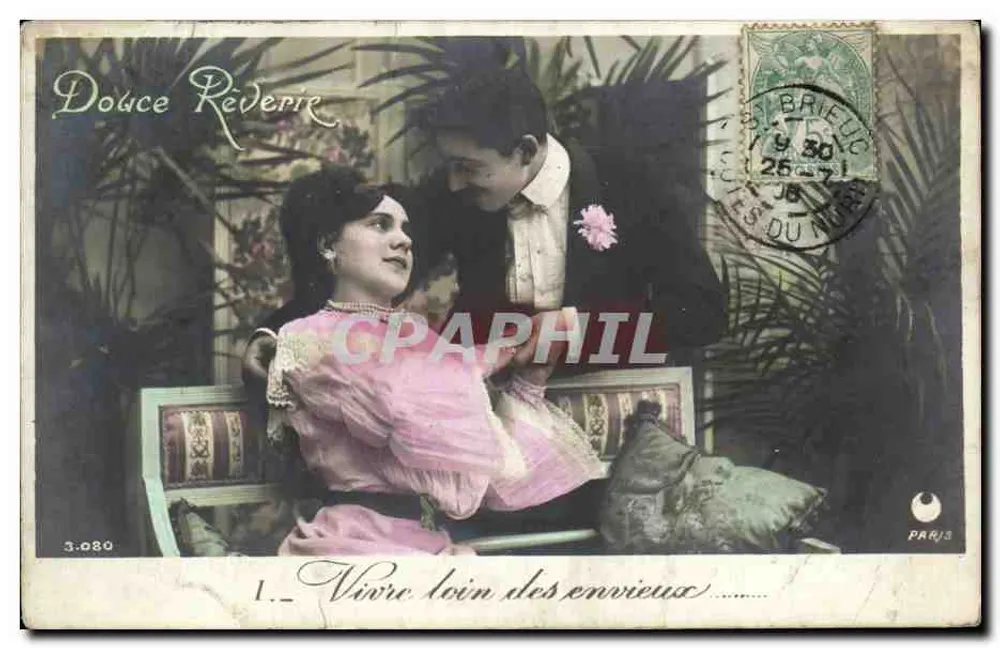 Douce Rédéerie — Lebe fern von den Neidischen — Verlag Paris, Nr. 3.080 - Vorderseite
