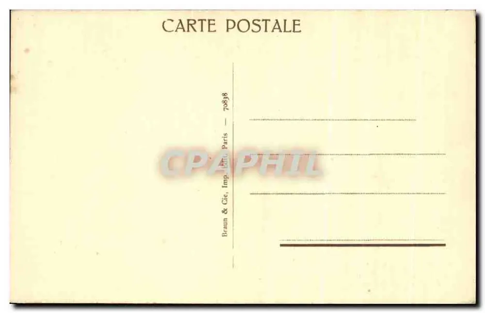 P.-P. Rubens — Kopf eines Kindes — Braun & Cie, Verlag Paris - Rückseite