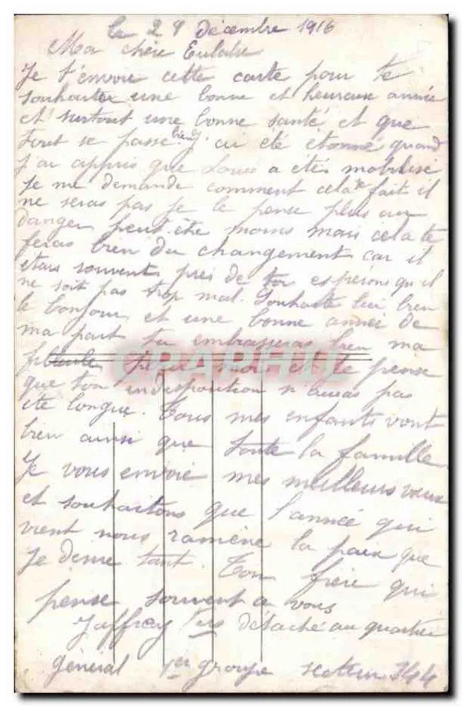 Baby sitzt unter Rosen und Weinblättern — Studio Lérid — n° 7538 - Rückseite