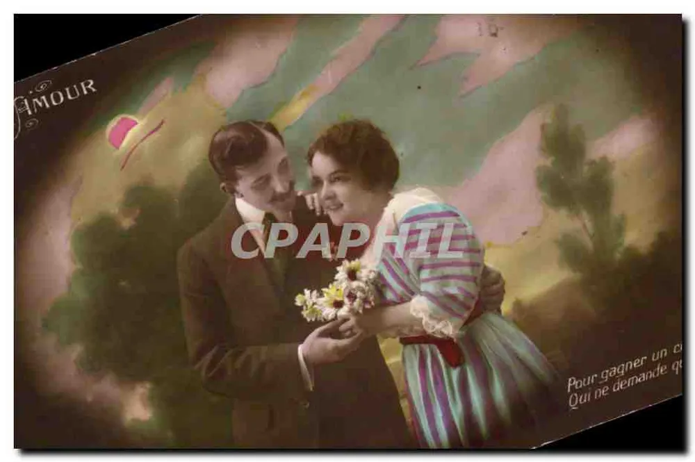 Amour — Romantischer Motiv — Verleger 'Amour' (Unbekannte Serie) - Vorderseite