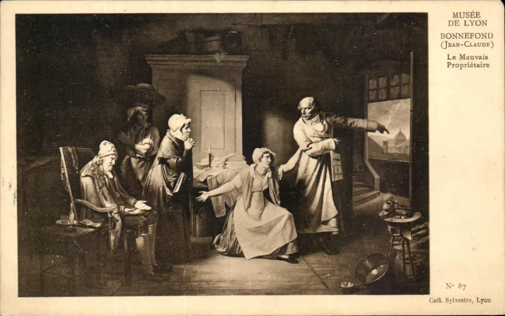 Museum von Lyon — Der Schlechte Eigentümer (Jean-Bonnel) — Sammlung Sylvestre, Lyon, Nr. 87 - Vorderseite