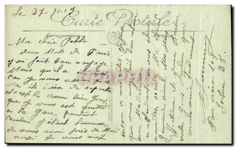 Paris — L'Hôtel des Invalides — LL. — n° 713 - Verso