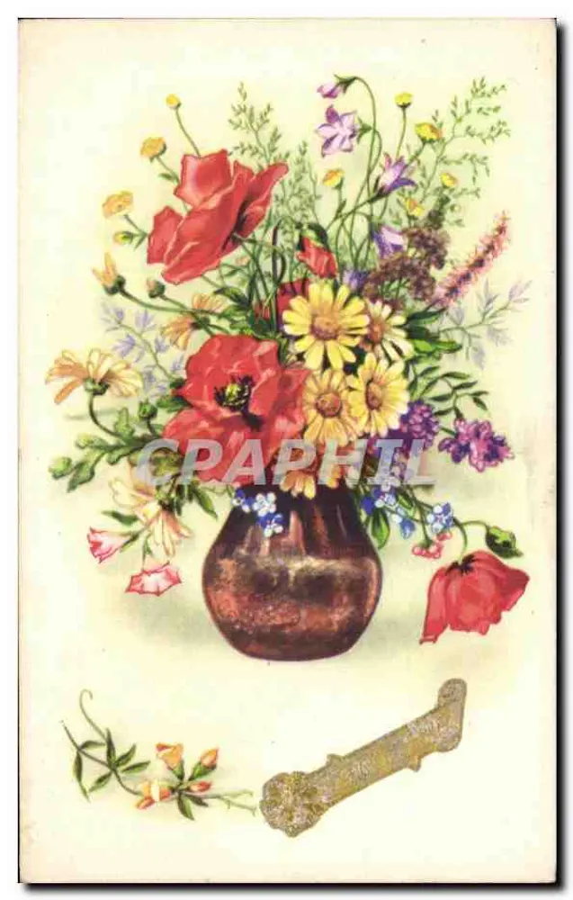 Arranjo de flores — editor impressor Belga n°12 - Frente