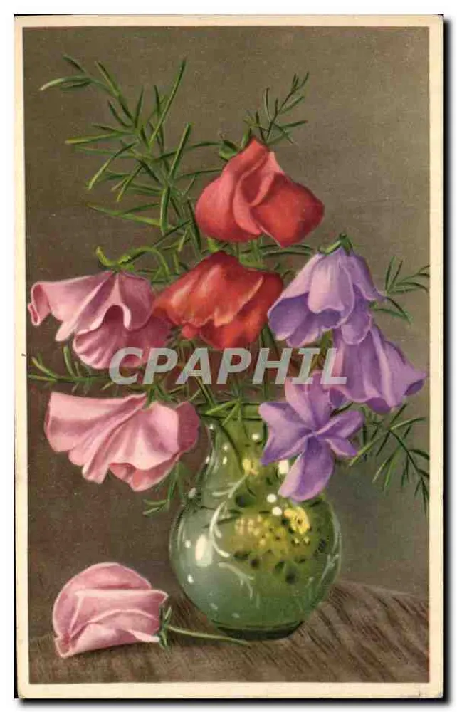 Bouquet de flores — pintura — editor desconhecido - Frente