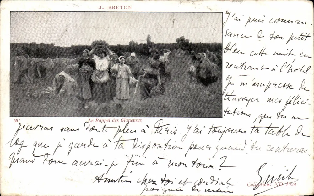Die Sammler — J. Breton, Nr. 501 - Vorderseite