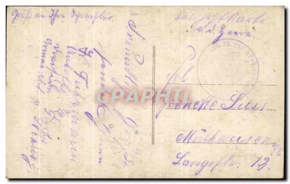 Schmied feiernd Saint-Éloi — Vive St Eloi — anonymer Verleger, Nr. 2387 - Rückseite