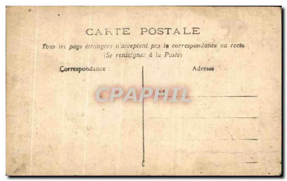 Porte Bonheur — bukiet lili w zdekorowanym naczyniu — wydawca Tréette, nr 1623 - Rewers