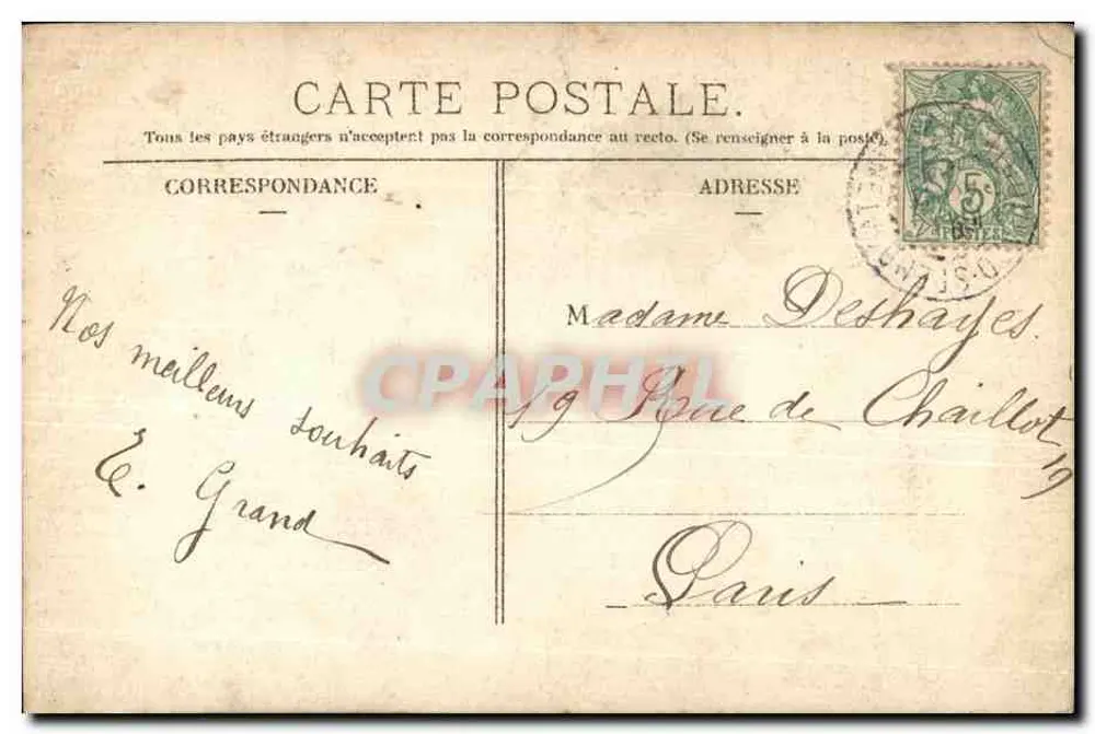 Junge Frau mit Rosen — Paris — Verlag Borne-Véte, Nr. 3.146 - Rückseite