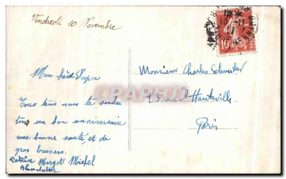 Kind in Seemanns-Outfit — Neues Geburtstag — CP 6015 - Rückseite