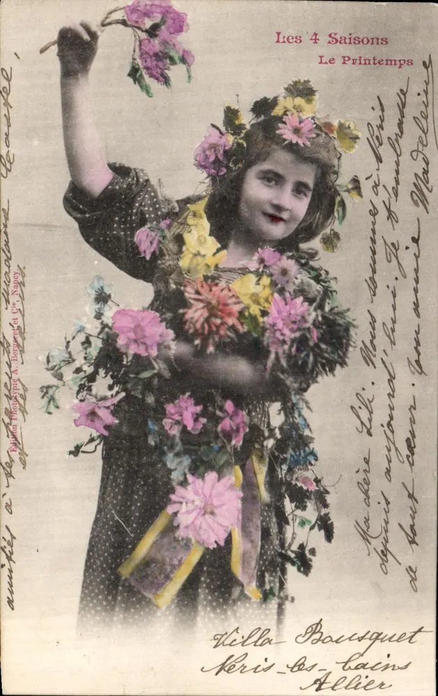 Die vier Jahreszeiten — Frühling — Edition Phototypie A. Bargeset & Cie, Nancy - Vorderseite