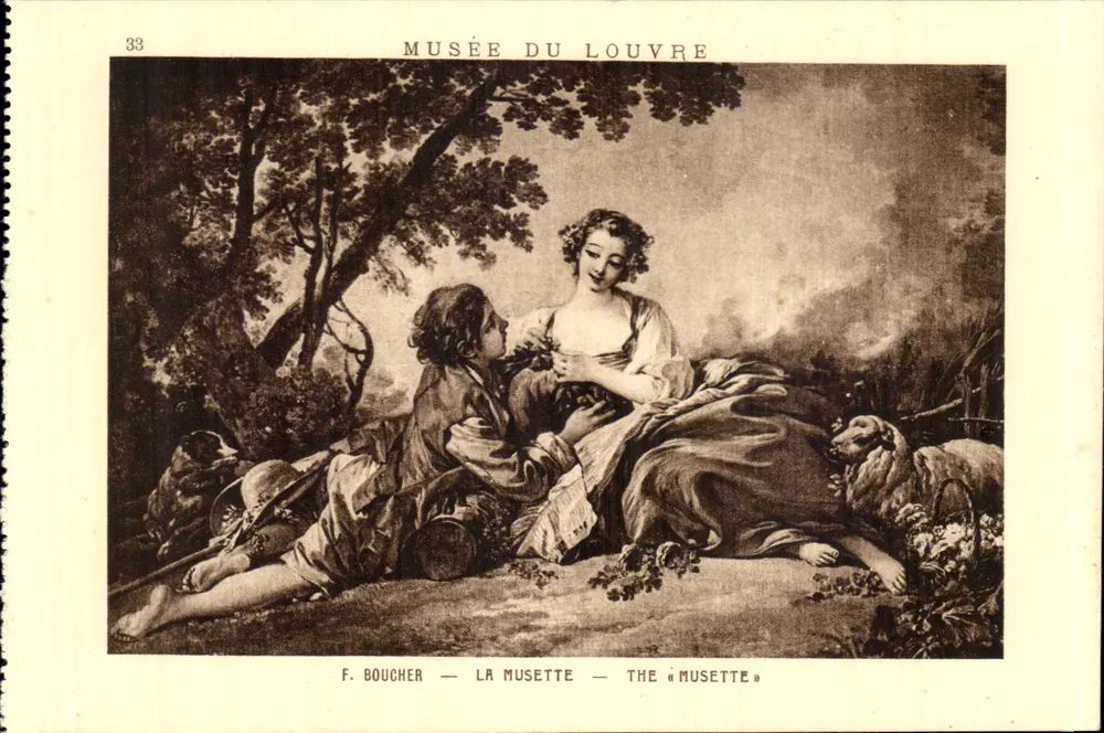 A Musette — Museu do Louvre — F. Boucher — n°33 - Frente