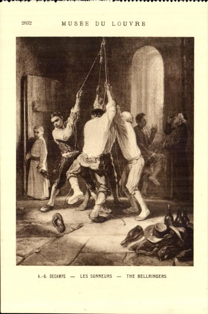 Os Sonhadores — Museu do Louvre — A.-G. Decamps - Frente