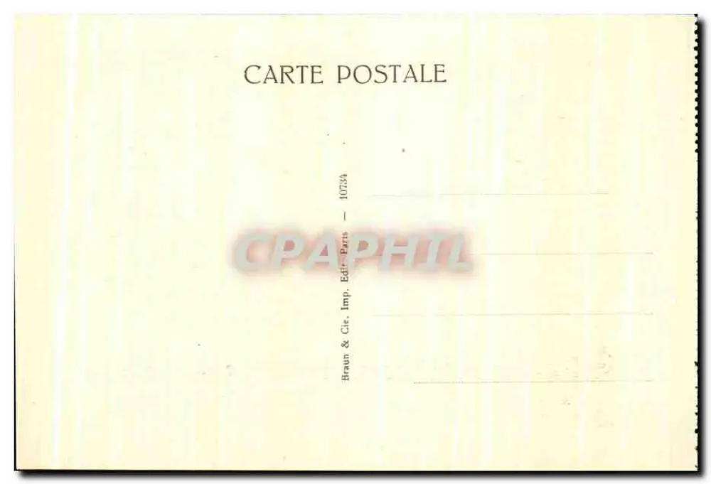 Museu do Louvre — N. Poussin, Os Pastores da Arcádia — edição Braun & Cie, Paris, n° 734 - Verso