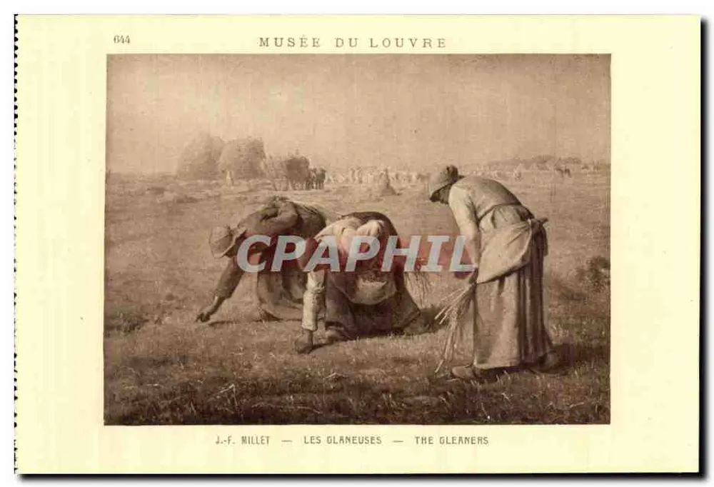 As Ceifadoras — Museu do Louvre — Braun & Cie, Paris - Frente