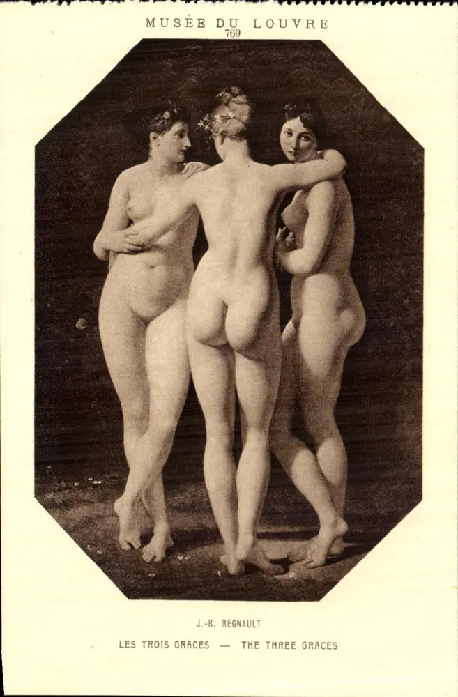As Três Graças — Museu do Louvre — J.-B. Regnault — n° 769 - Frente