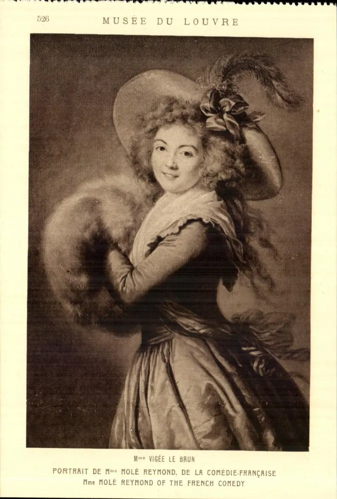 Porträt von Mme Molé Reymond — Musée du Louvre — Braun & Cie, 10526 - Vorderseite