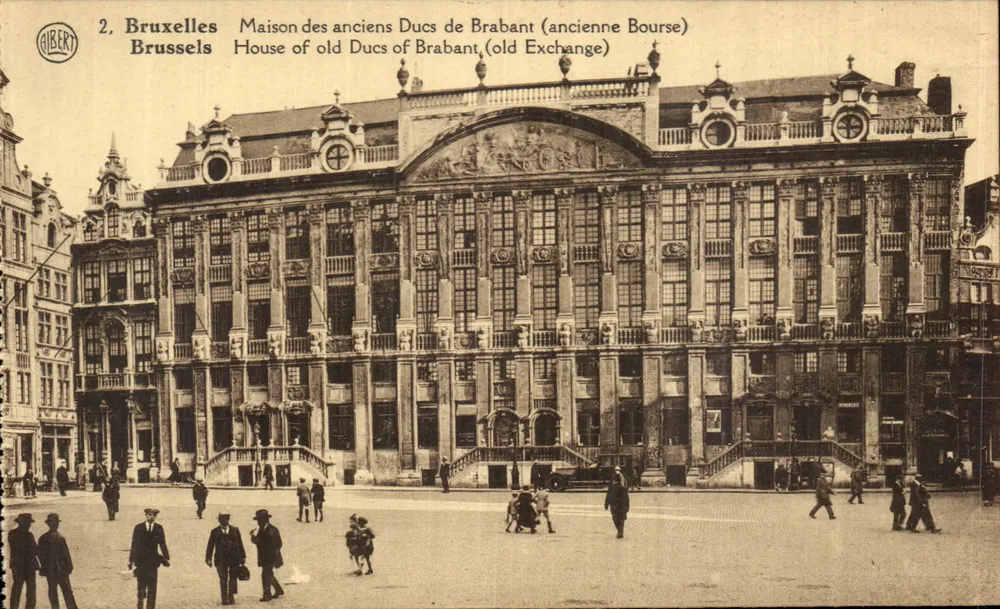 Brüssel - Haus der alten Herzöge von Brabant (ehemalige Börse) — Verlag Alibert, n°2 - Vorderseite
