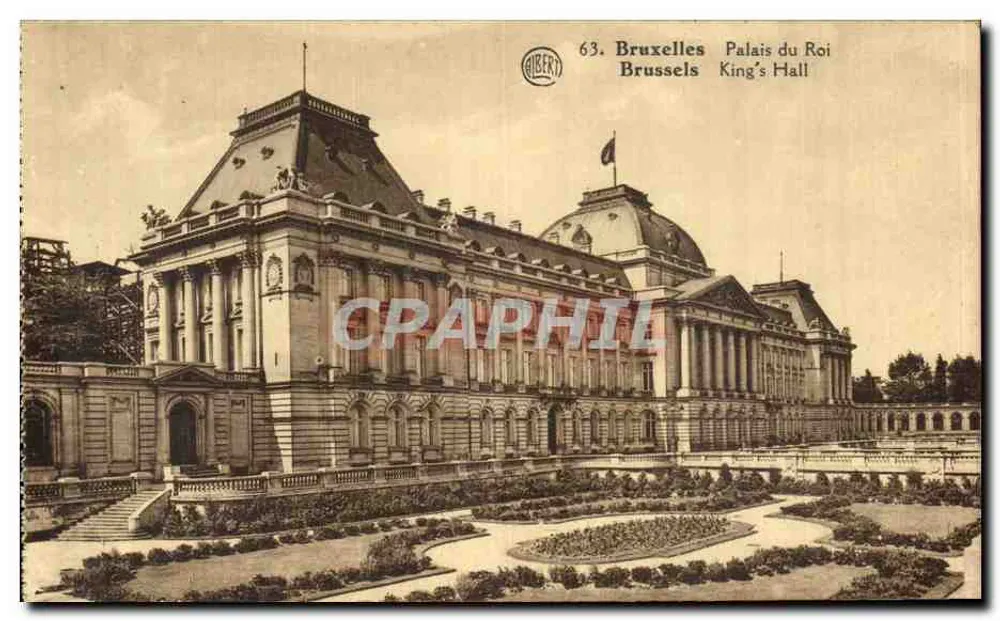 Bruxelas — Palácio do Rei — editor AIBERT, n° 63 - Frente