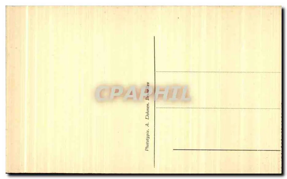 Bruxelas — Palácio do Rei — editor AIBERT, n° 63 - Verso
