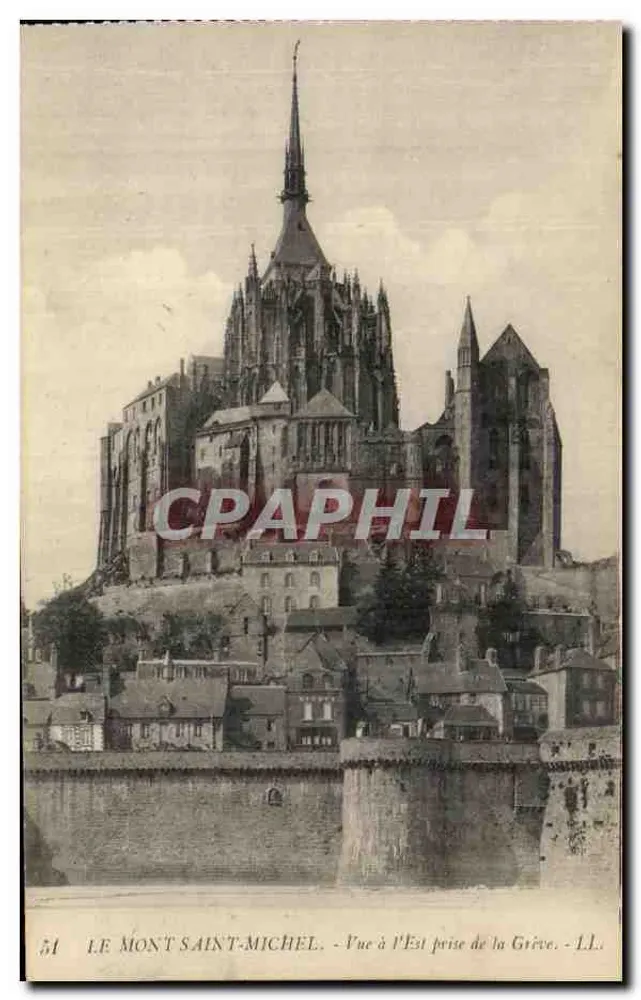 Le Mont Saint-Michel — Vue à l'Est prise de la Grève — LL. n° 51 - Vorderseite