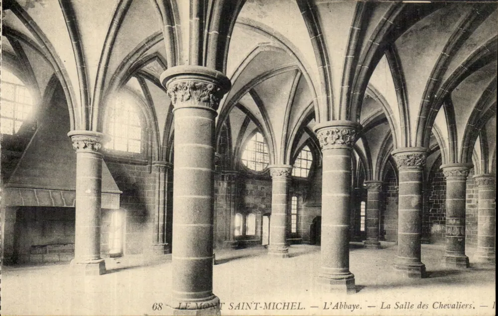 Mont Saint-Michel — Die Abtei — Der Saal der Ritter — n° 68 - Vorderseite
