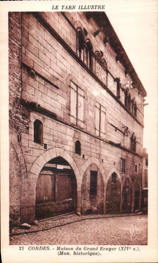 Cordes - Haus des Großen Reitmeisters (14. Jahrhundert) — Le Tarn Illustre, Serie 21 - Vorderseite