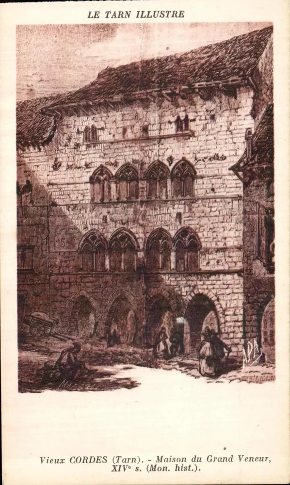 Vieux Cordes (Tarn) — Jagdmeisterhaus, 14. Jahrhundert (Mon. hist.) — LE TARN ILLUSTRÉ - Vorderseite