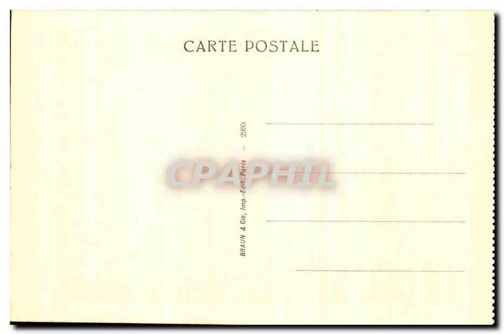 O Pensador — Auguste Rodin — editor Braun & Cie, Paris - Verso