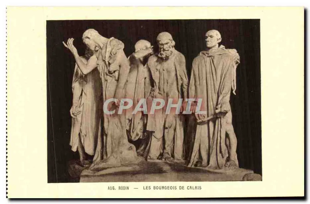 Os burgueses de Calais — Auguste Rodin — editor BRAUN & Cie, Paris - Frente