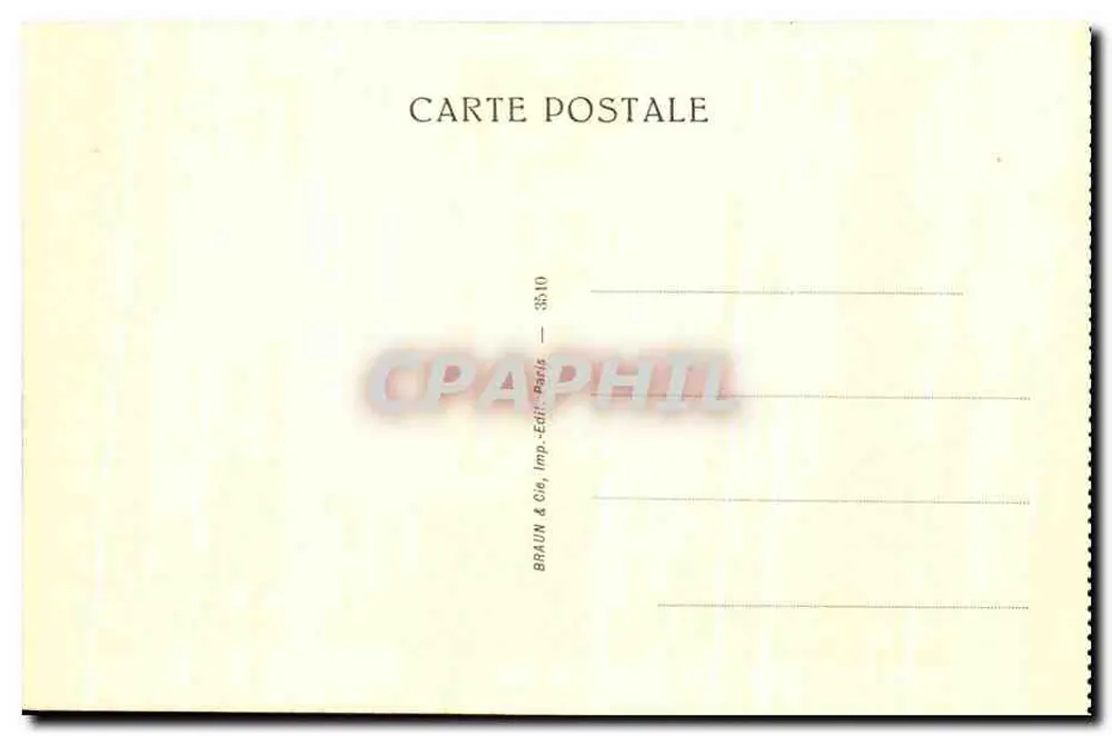 Os burgueses de Calais — Auguste Rodin — editor BRAUN & Cie, Paris - Verso