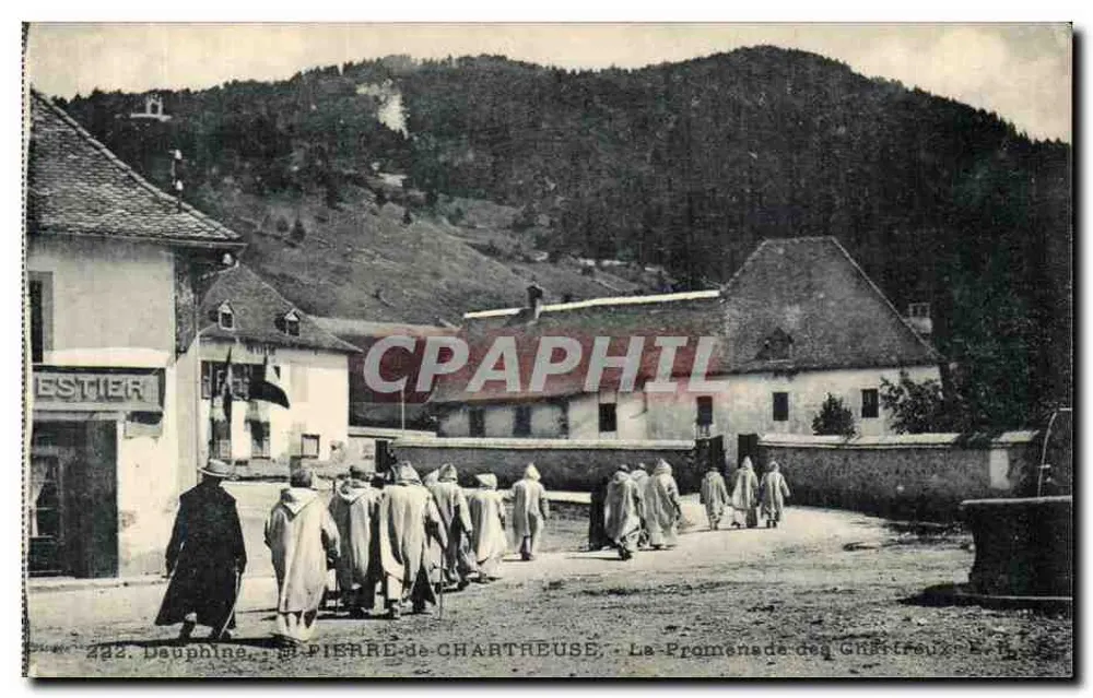 Pierre-de-Chartruse — Ansicht der Chartreux-Promenade — Verlag ESTIER, Nr. 222 - Vorderseite